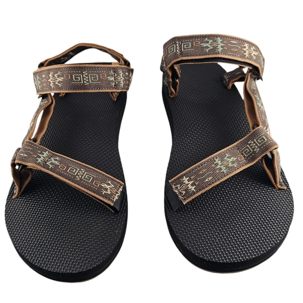 NWT Teva Sandals Mens Size 13 Original Universal Gecko Bracken Brown Adjustable